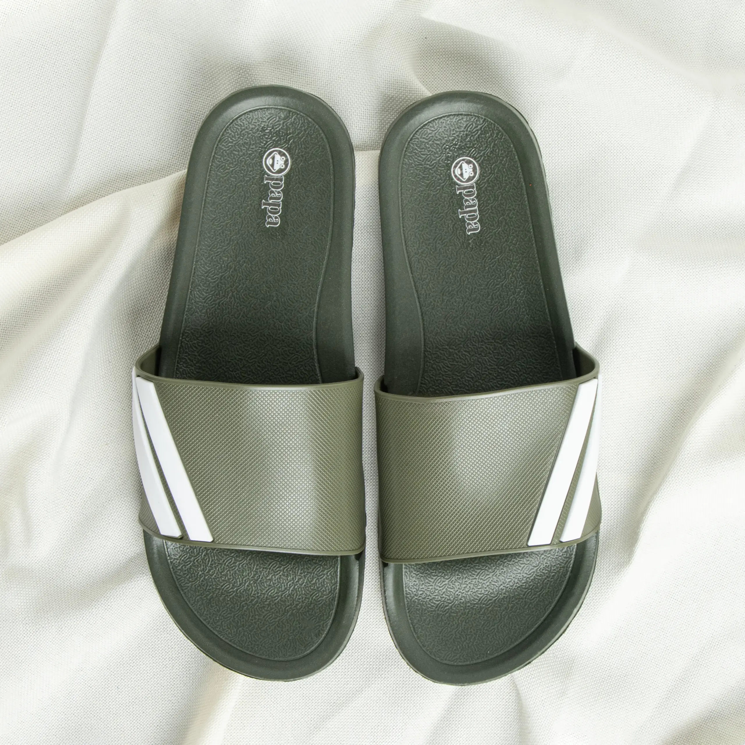 ms1042-men-slipper-green-color-top-view دمپایی مردانه مدل ms1042 رنگ سبز