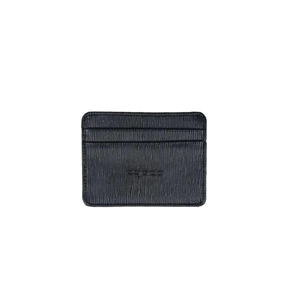 noel-louis-vuitton-croco-leather-card-holder-black-front-view (1) جاکارتی چرم کروکو مدل نوئل لویی ویتون رنگ مشکی
