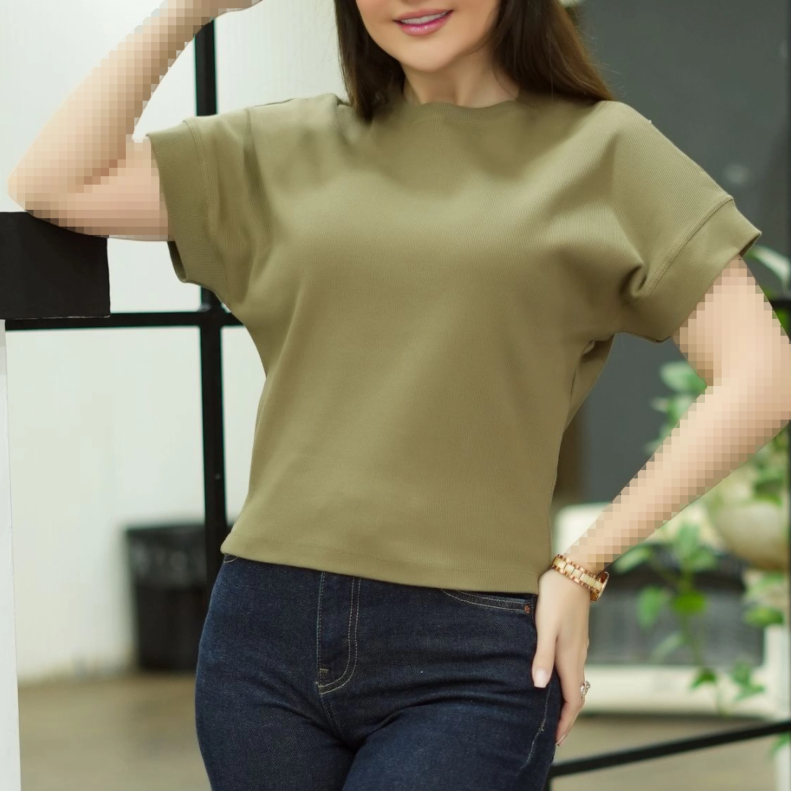 1 تیشرت زنانه کبریتی مدل wct033 - تصویر 1