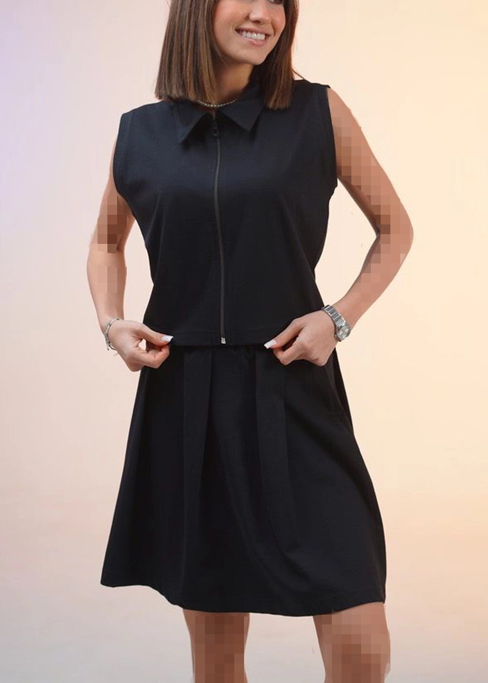 wcs035-women-top-and-skirt-set-three-quarter ست تاپ و دامن اسپرت زنانه مدل WCS035 - تصویر 1