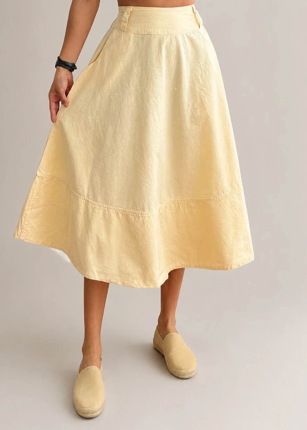 wcp029-women-skirt-fit دامن لینن زنانه مدل wcp029