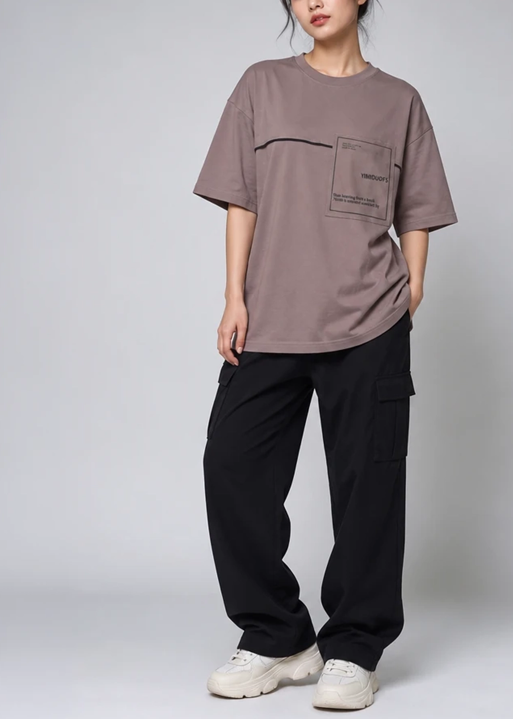 wct108-women-t-shirt-regular-fit (1) تنخور تیشرت اورسایز زنانه مدل wct108