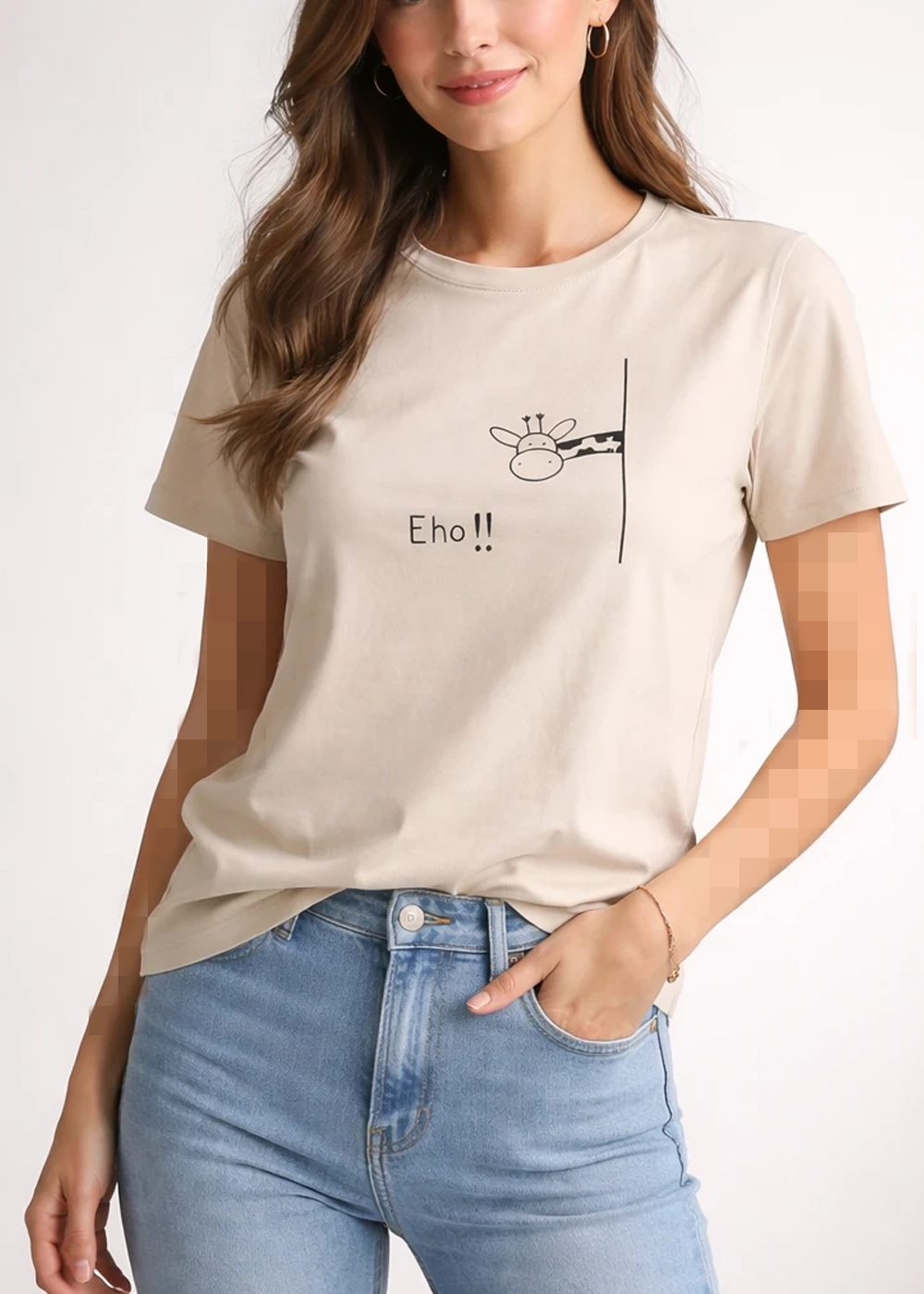 wct123-women-t-shirt-regular-fit تیشرت باکسی زنانه مدل wct123 - تصویر 1