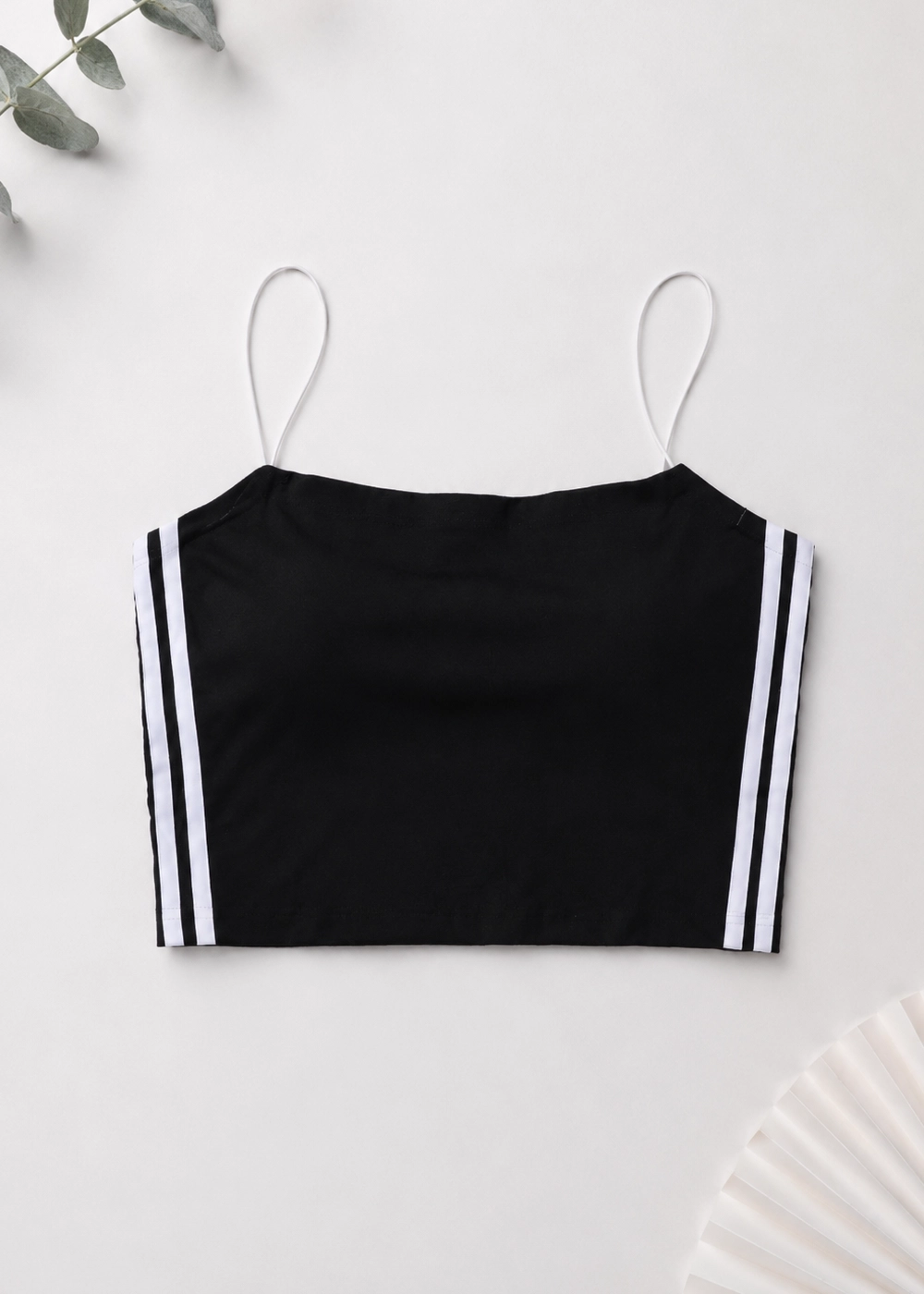 wcu007-women-bra-top-front-view(3) نیم تنه کبریتی زنانه مدل wcu007 رنگ مشکی نمای روبرو