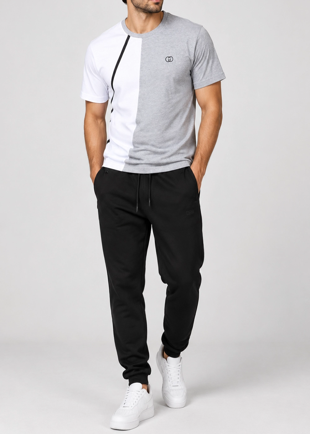 mcs025-men-set-regular-fit-front-view1 تنخور ست تیشرت و شلوار مردانه مدل mcs025 نمای روبرو
