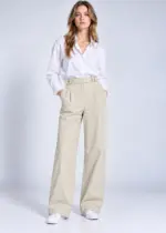 تنخور شلوار نخی زنانه زاویت مدل wcp062 رنگ کرم